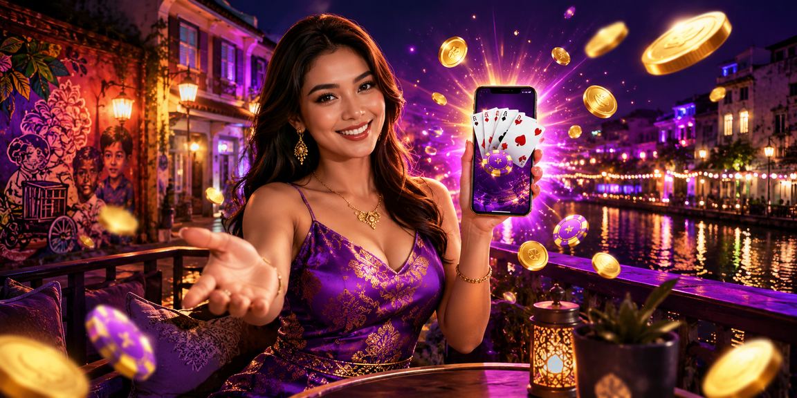 Pemain dari Pulau Pinang bermain permainan kad rummy secara dalam talian di jomjudi